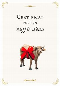 Le certificat imprimé